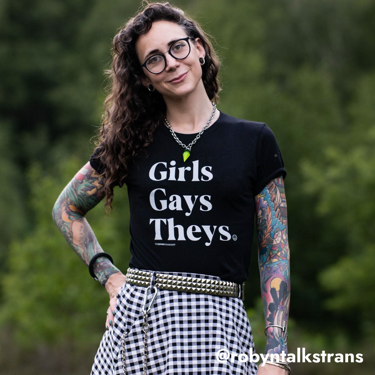 Girls Gays Theys T-Shirt-LGBT Apparel, LGBT Clothing, LGBT T Shirt, BC3001-The Spark Company