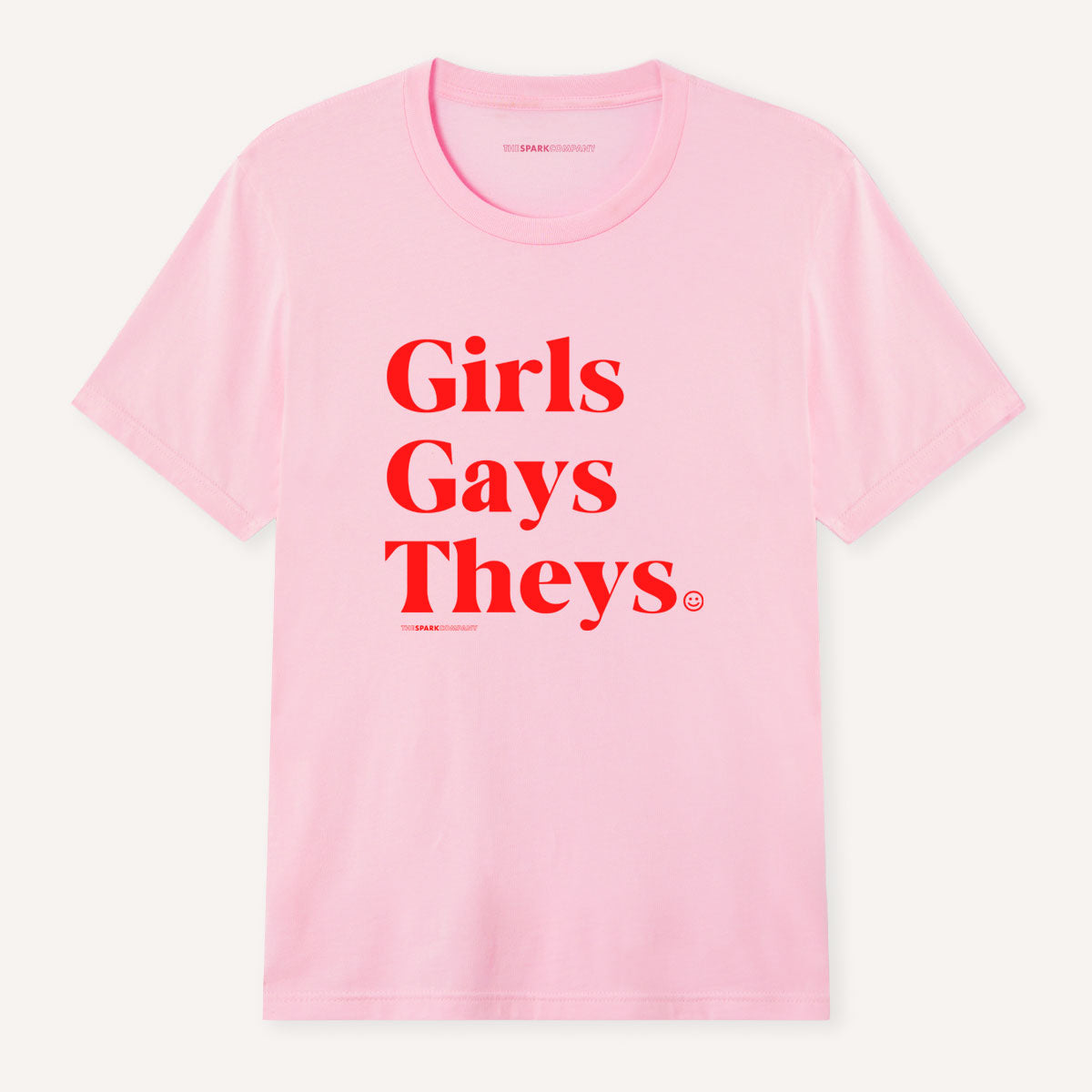 Girls Gays Theys T-Shirt-LGBT Apparel, LGBT Clothing, LGBT T Shirt, BC3001-The Spark Company