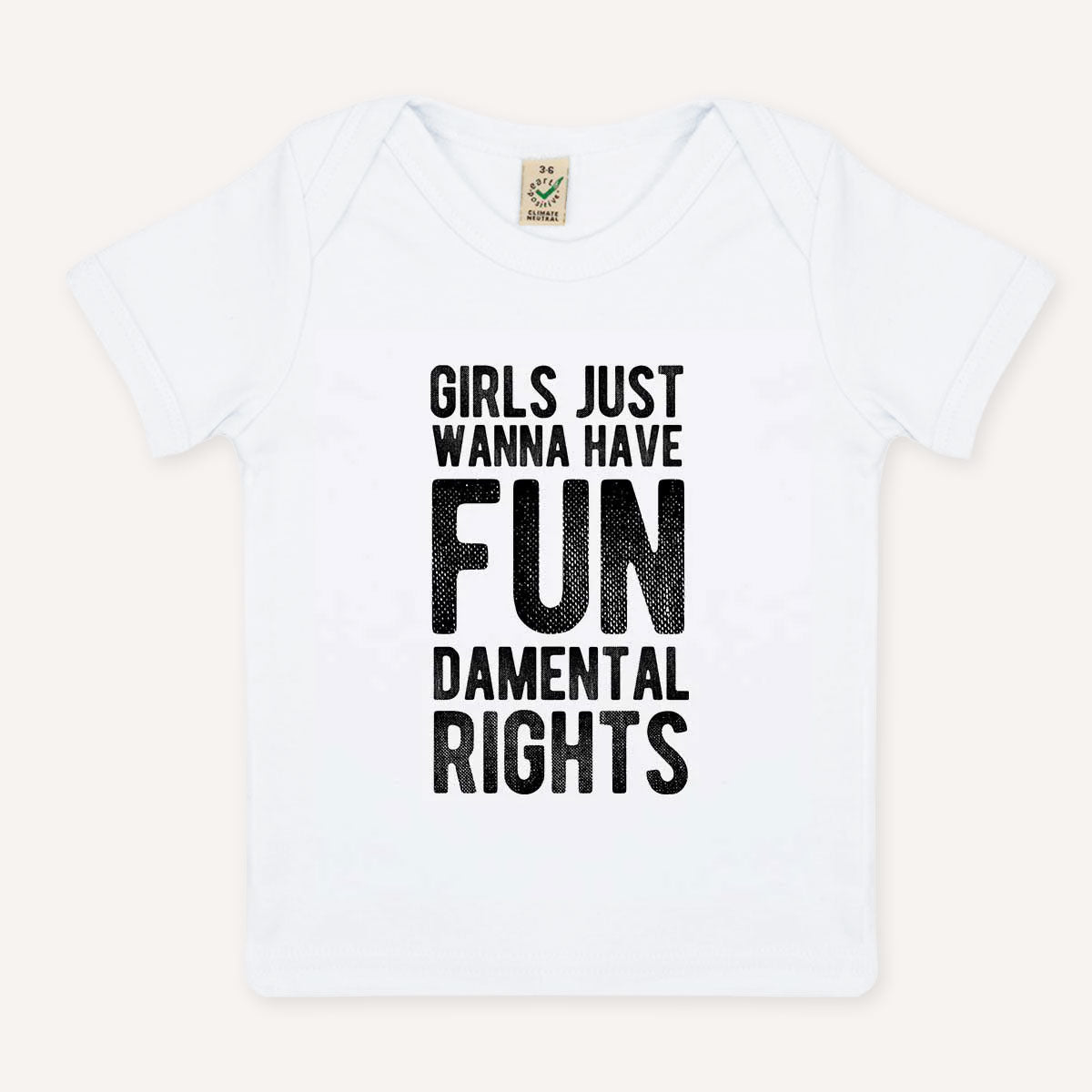 Girls Just Wanna Have Fundamental Rights Baby T-Shirt-Feminist Apparel, Feminist Clothing, Feminist Baby T Shirt, EPB01-The Spark Company