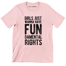Load image into Gallery viewer, Girls Just Wanna Have Fundamental Rights Kids T-Shirt-Feminist Apparel, Feminist Clothing, Feminist Kids T Shirt, MiniCreator-The Spark Company