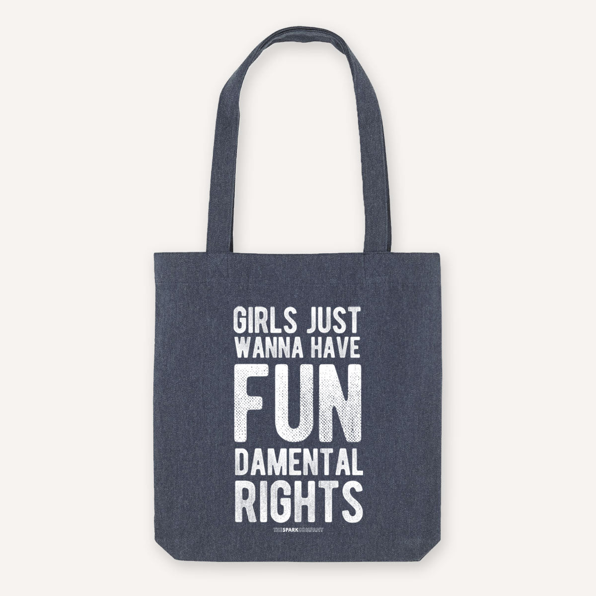 Girls Just Wanna Have Fundamental Rights Strong as Hell Tote Bag-Feminist Apparel, Feminist Gift, Feminist Tote Bag-The Spark Company
