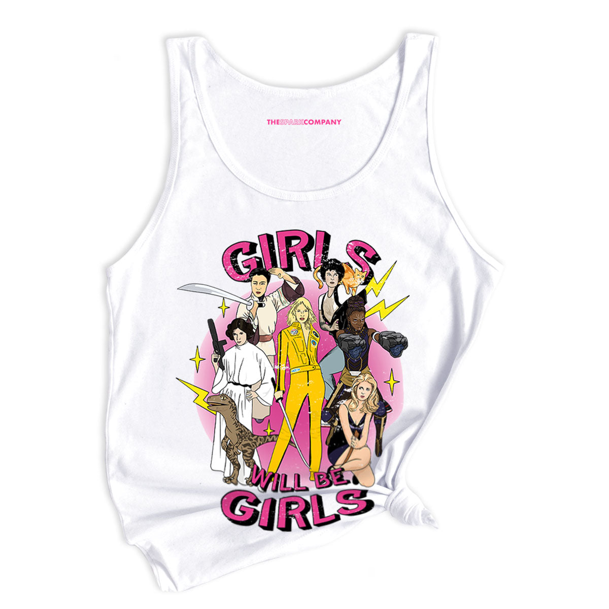 Girls Will Be Girls Tank Top-Feminist Apparel, Feminist Clothing, Feminist Tank, 03980-The Spark Company