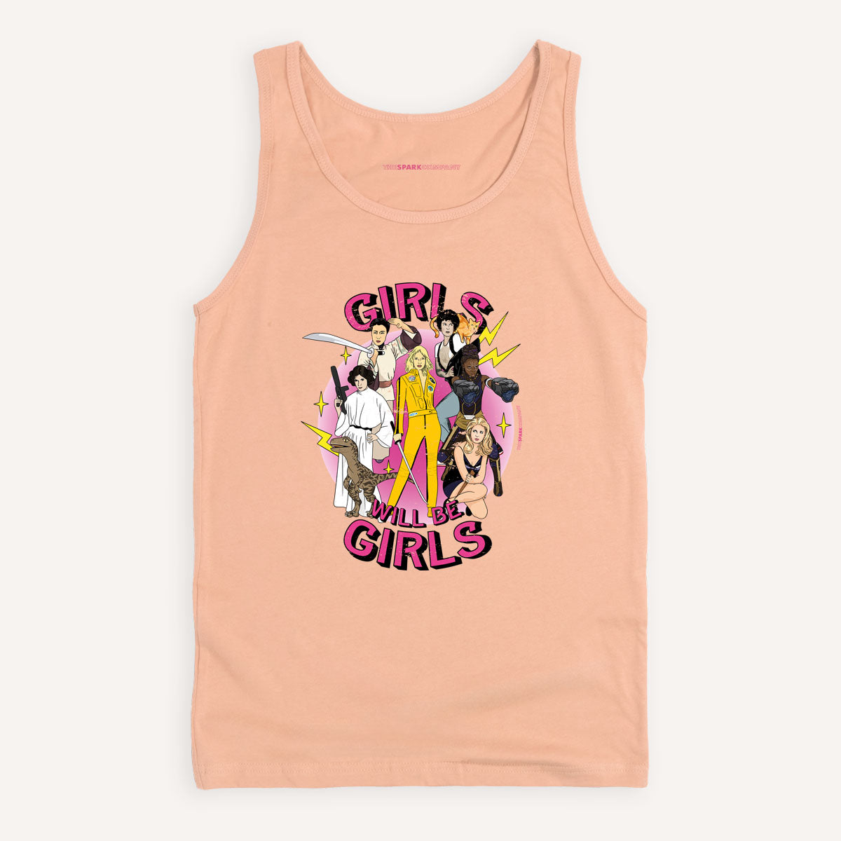 Girls Will Be Girls Tank Top-Feminist Apparel, Feminist Clothing, Feminist Tank, 03980-The Spark Company