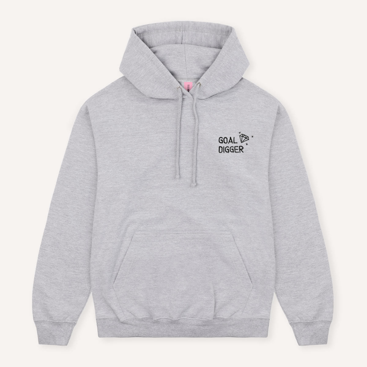 Goal Digger Embroidered Hoodie-Feminist Apparel, Feminist Clothing, Feminist Hoodie, JH001-The Spark Company