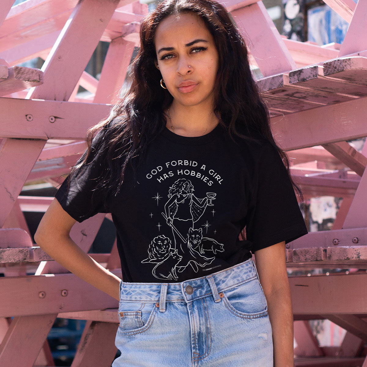 God Forbid A Girl Has Hobbies T-Shirt-Feminist Apparel, Feminist Clothing, Feminist T Shirt, BC3001-The Spark Company