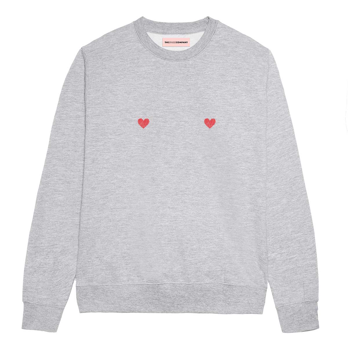 Heart Nipple Sweatshirt-Feminist Apparel, Feminist Clothing, Feminist Sweatshirt, JH030-The Spark Company