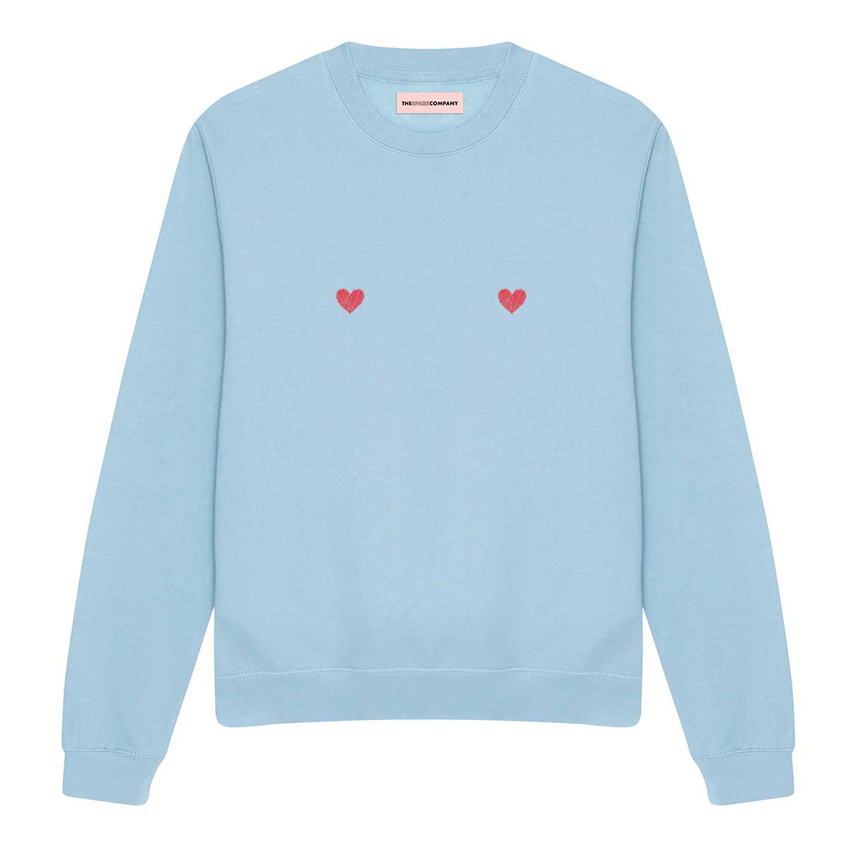 Heart Nipple Sweatshirt-Feminist Apparel, Feminist Clothing, Feminist Sweatshirt, JH030-The Spark Company