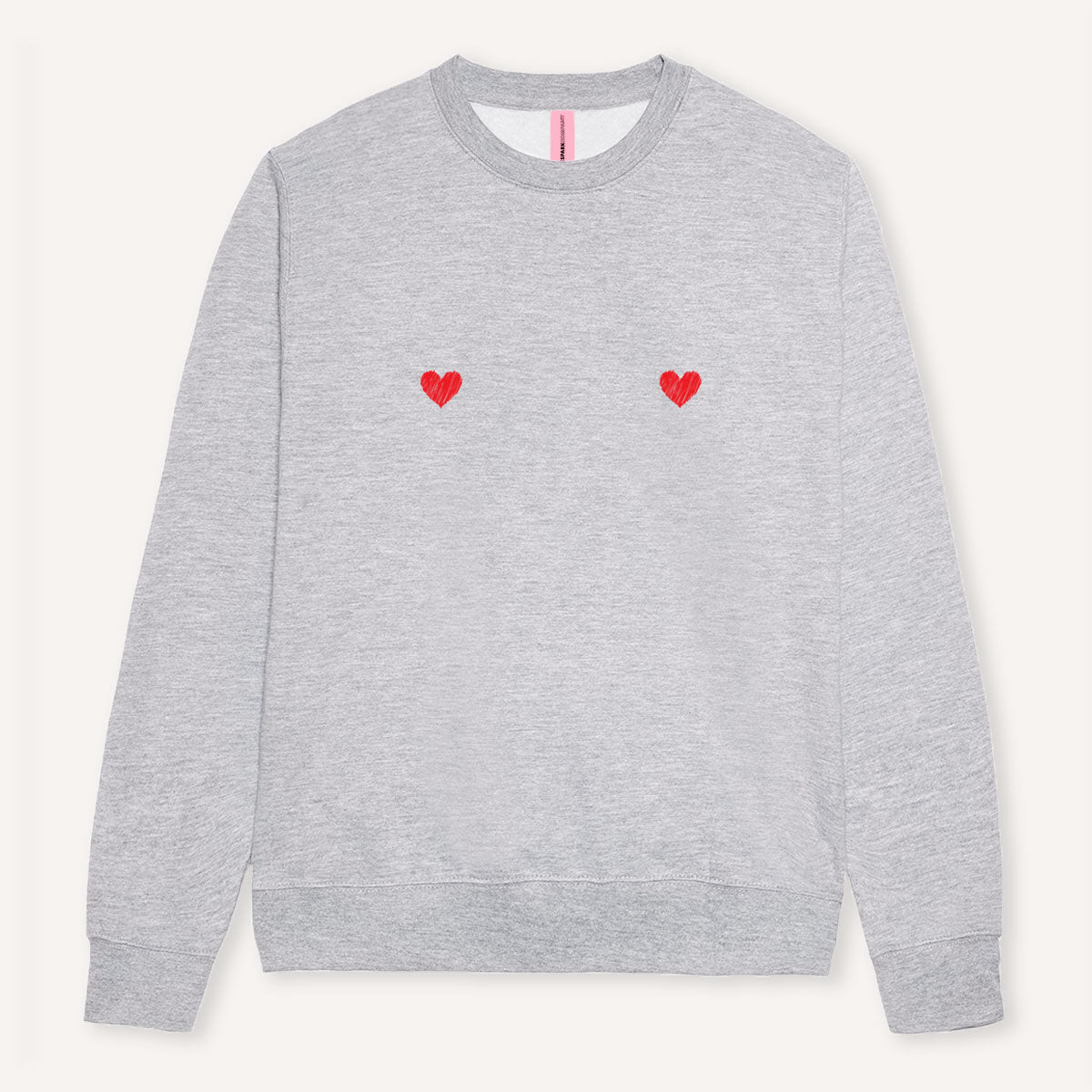 Heart Nipple Sweatshirt-Feminist Apparel, Feminist Clothing, Feminist Sweatshirt, JH030-The Spark Company