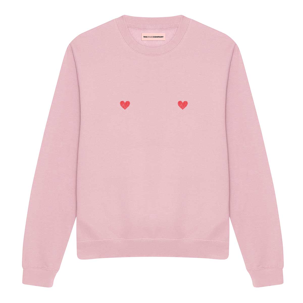 Heart Nipple Sweatshirt-Feminist Apparel, Feminist Clothing, Feminist Sweatshirt, JH030-The Spark Company