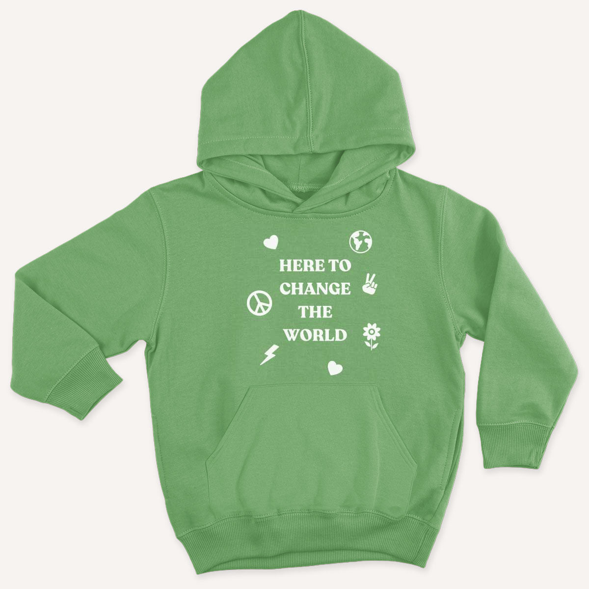 Here To Change The World Kids Hoodie-Feminist Apparel, Feminist Clothing, Feminist Kids Hoodie, JH001J-The Spark Company