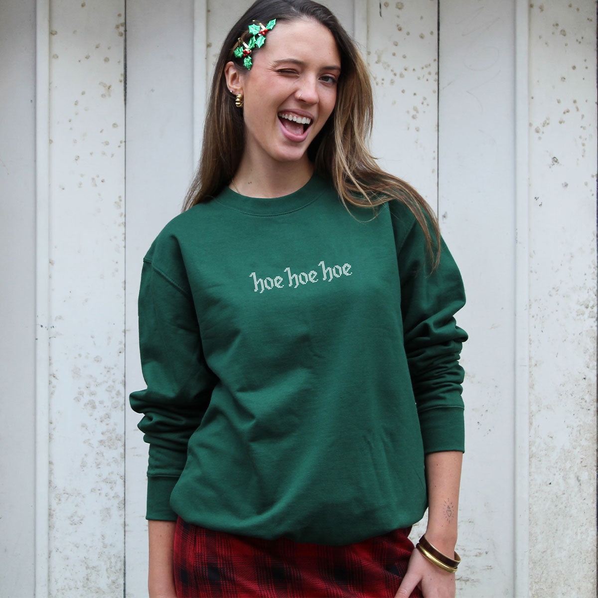 Hoe Hoe Hoe Ugly Christmas Jumper-Feminist Apparel, Feminist Clothing, Feminist Sweatshirt, JH030-The Spark Company