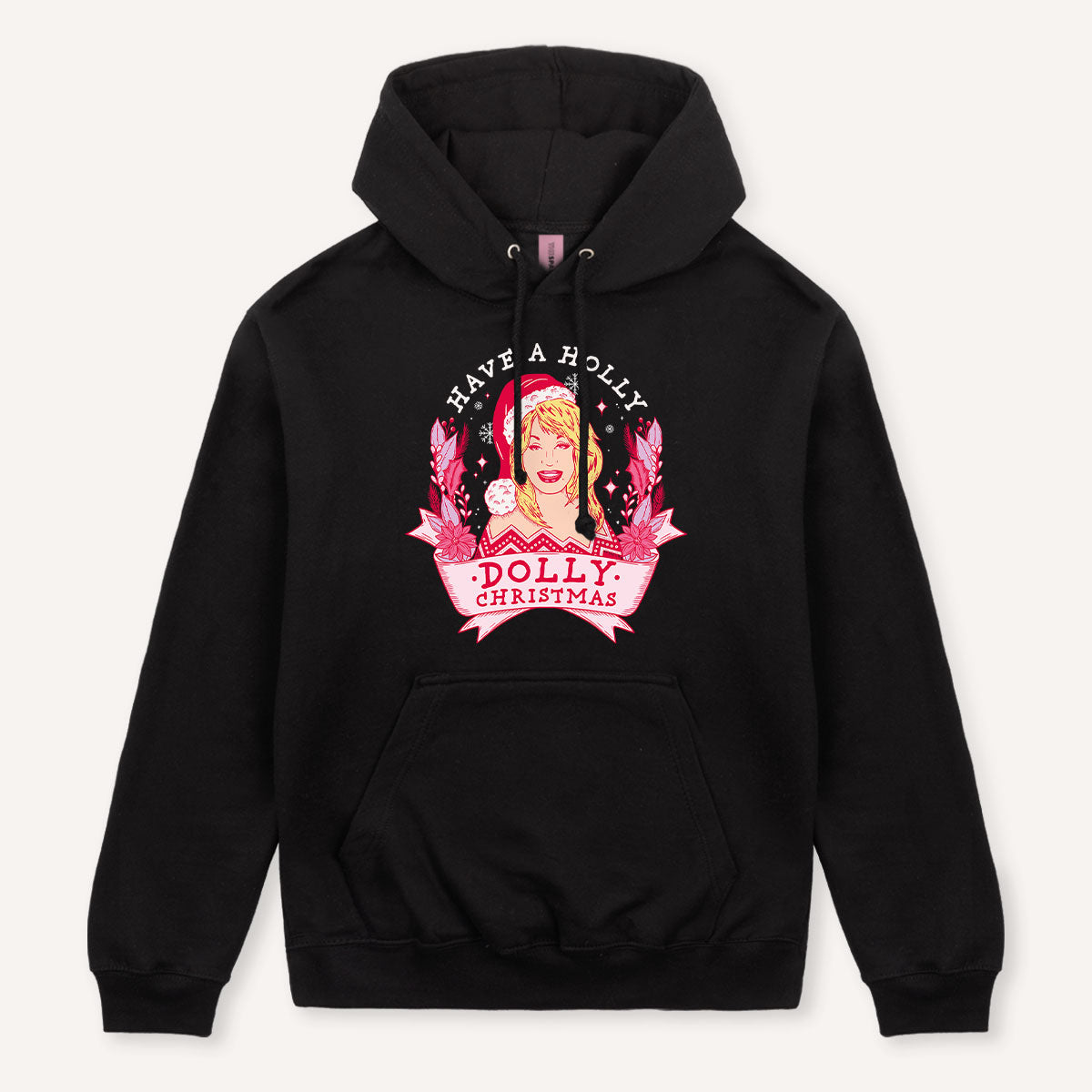 Holly Dolly Christmas Hoodie-Feminist Apparel, Feminist Clothing, Feminist Hoodie, JH001-The Spark Company