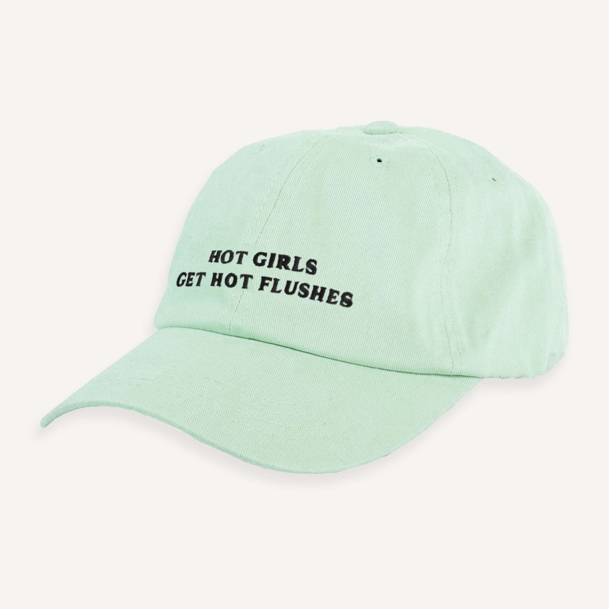 Hot Girls Get Hot Flushes Slogan Cap-Feminist Apparel, Feminist Gift, Slogan Cap, BC653-The Spark Company