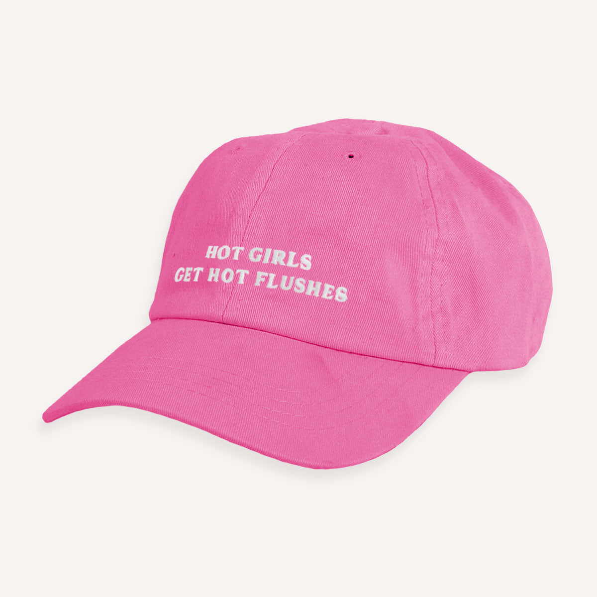 Hot Girls Get Hot Flushes Slogan Cap-Feminist Apparel, Feminist Gift, Slogan Cap, BC653-The Spark Company