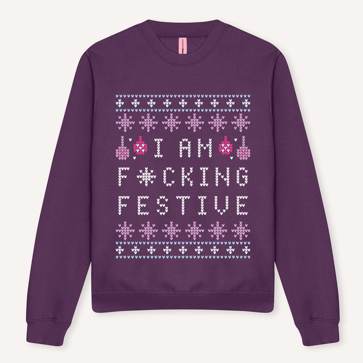 I Am F*cking Festive Ugly Christmas Jumper-Feminist Apparel, Feminist Clothing, Feminist Sweatshirt, JH030-The Spark Company