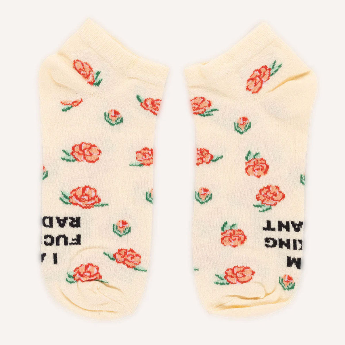 I Am F*cking Radiant Socks-Feminist Apparel, Feminist Clothing, Feminist Socks-The Spark Company