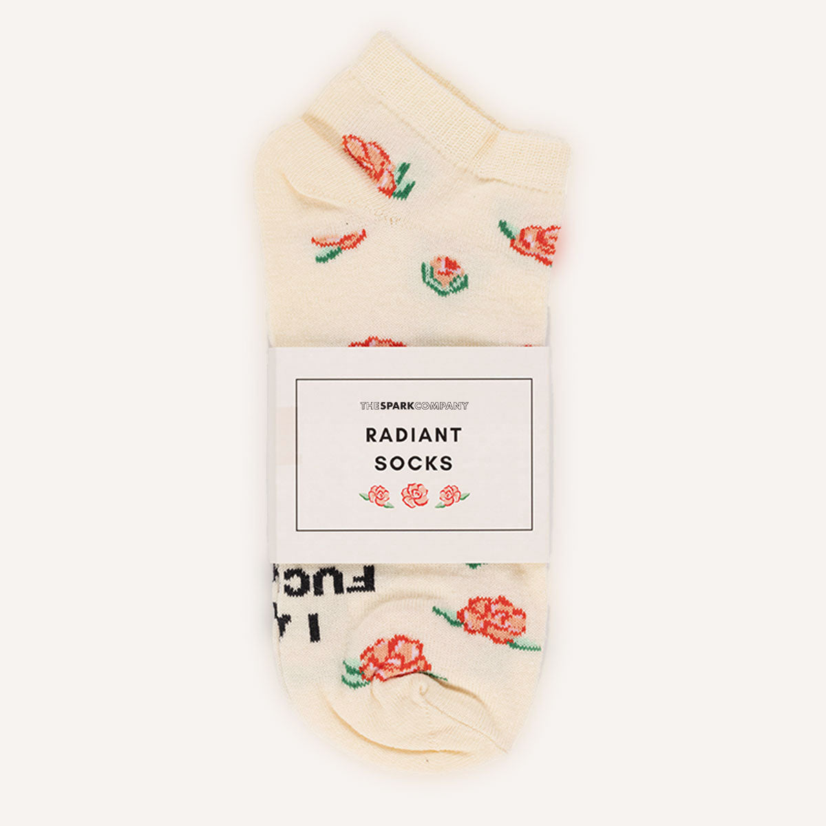 I Am F*cking Radiant Socks-Feminist Apparel, Feminist Clothing, Feminist Socks-The Spark Company