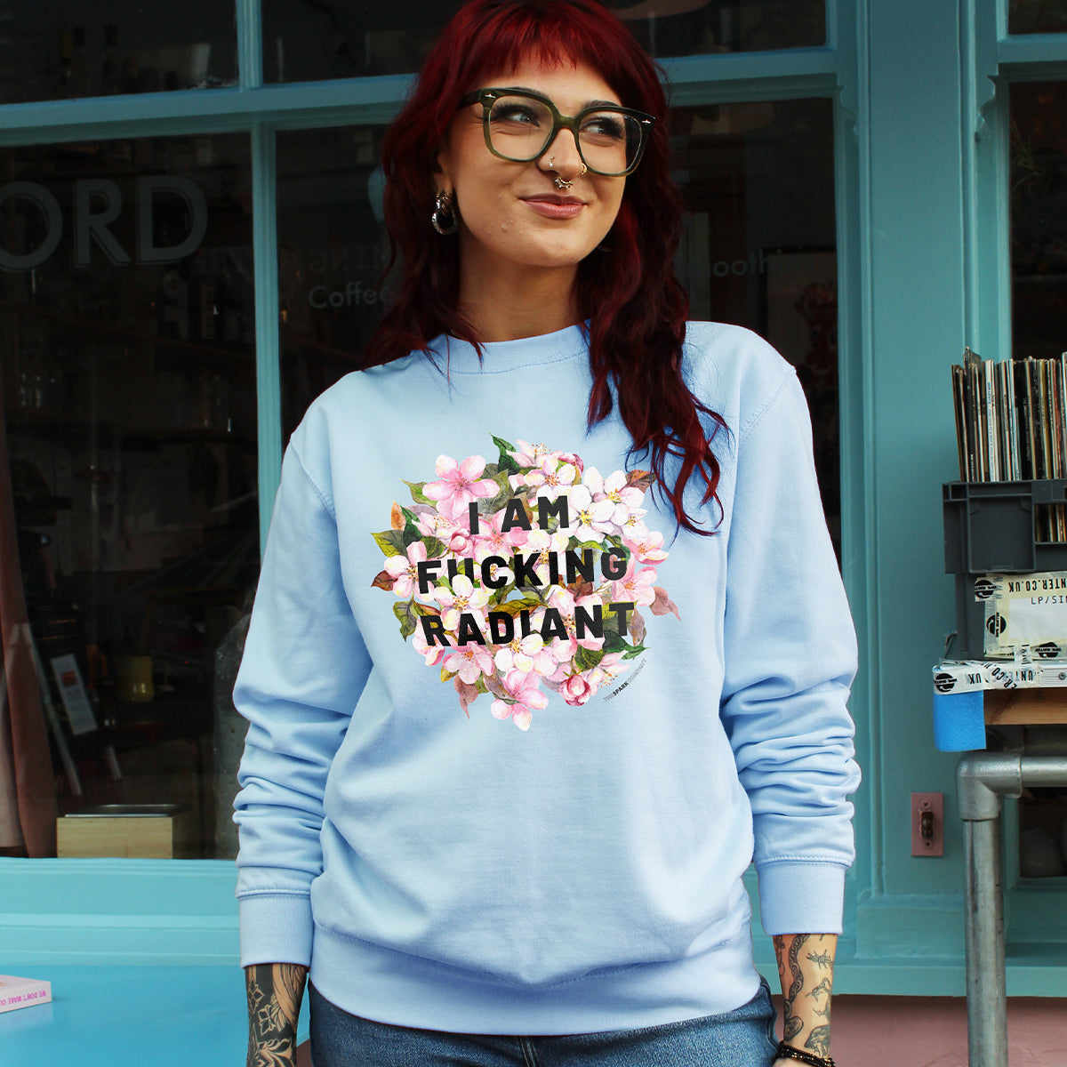 I Am F*cking Radiant Sweatshirt-Feminist Apparel, Feminist Clothing, Feminist Sweatshirt, JH030-The Spark Company