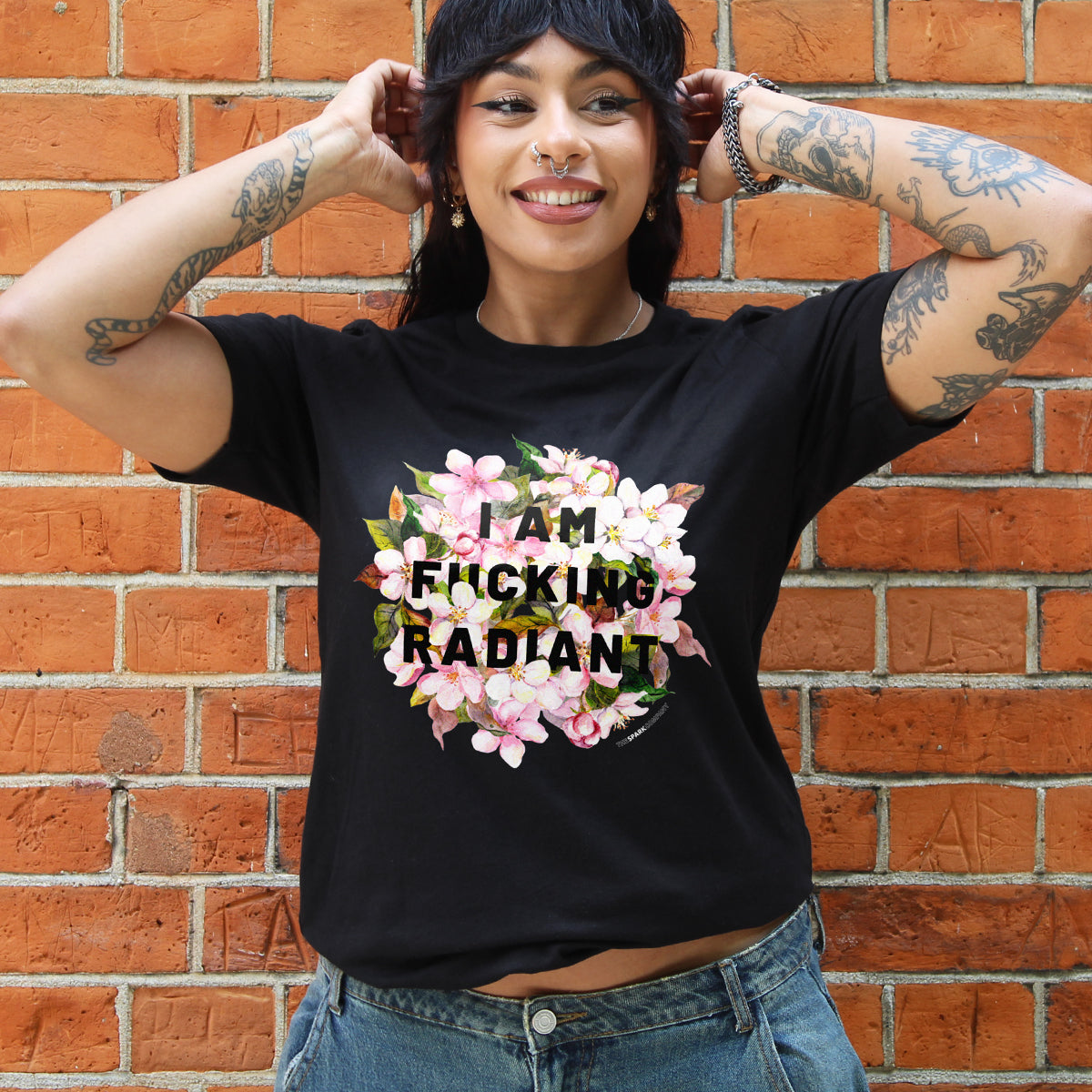 I Am F*cking Radiant T-Shirt-Feminist Apparel, Feminist Clothing, Feminist T Shirt, BC3001-The Spark Company