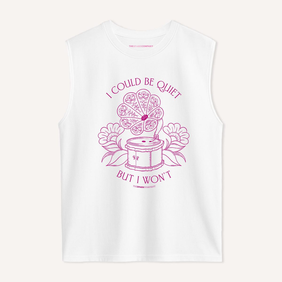 I Could Be Quiet Sleeveless T-Shirt-Feminist Apparel, Feminist Clothing, Feminist Sleeveless T Shirt, EP01S-The Spark Company