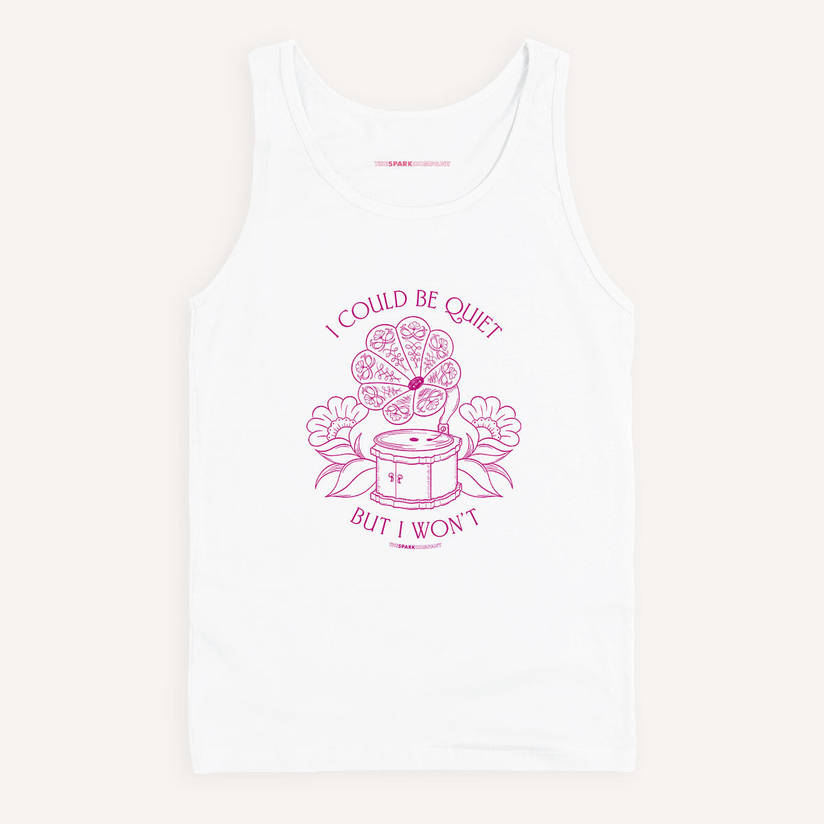 I Could Be Quiet Tank Top-Feminist Apparel, Feminist Clothing, Feminist Tank, 03980-The Spark Company