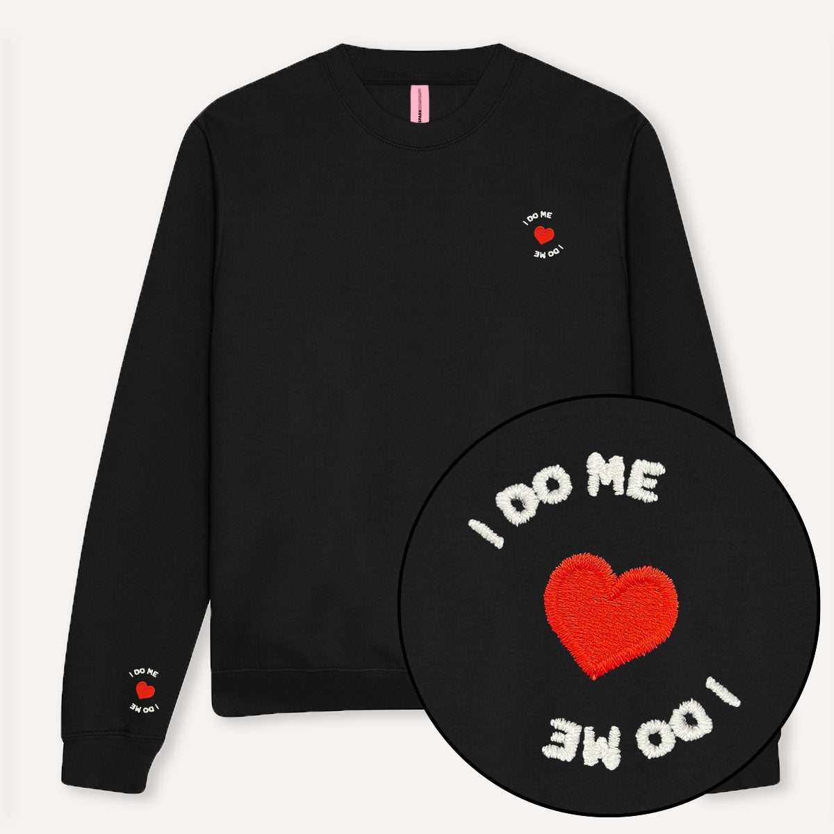 I Do Me Tiny Embroidery Detail Sweatshirt-Feminist Apparel, Feminist Clothing, Feminist Sweatshirt, JH030-The Spark Company