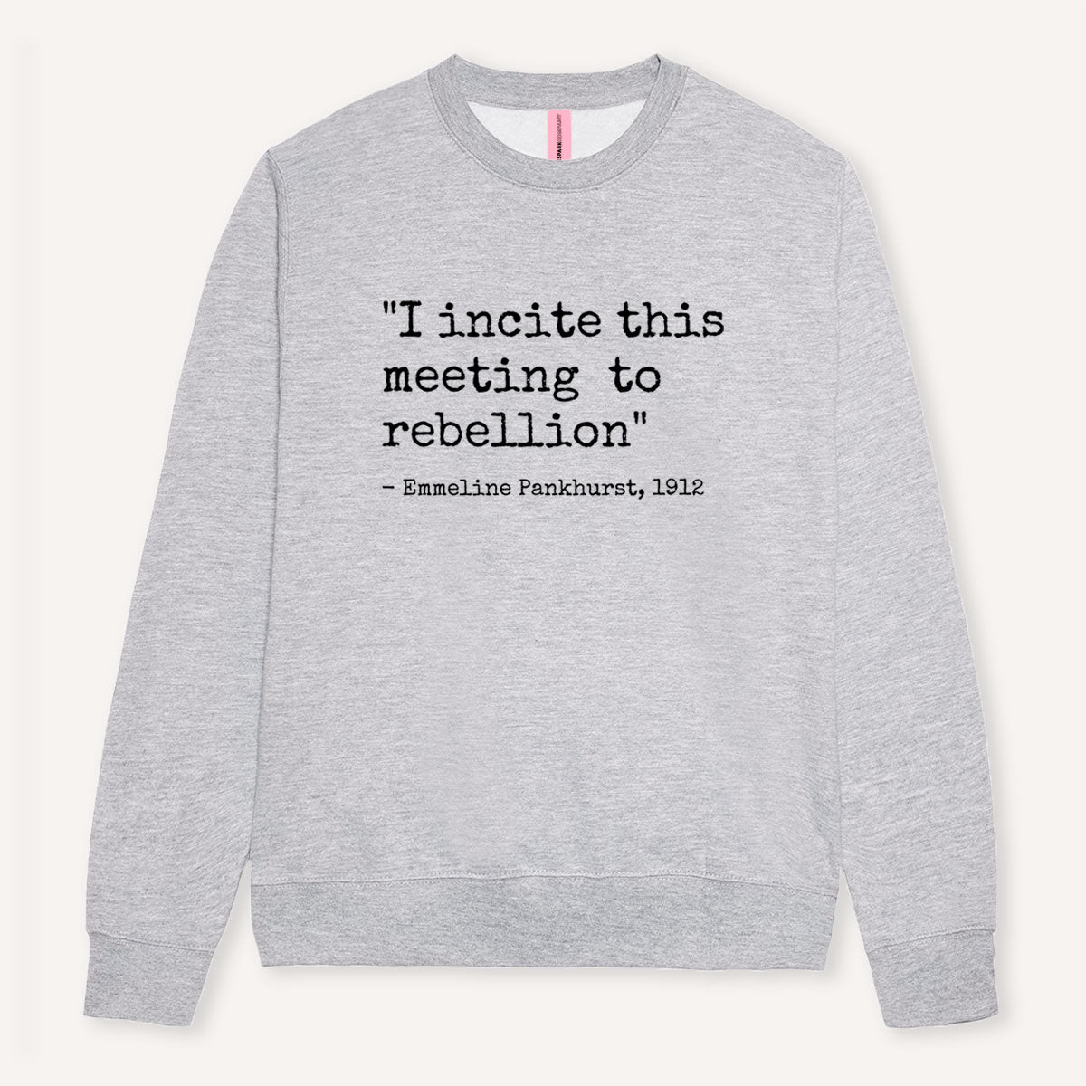 I Incite This Meeting To Rebellion Sweatshirt-Feminist Apparel, Feminist Clothing, Feminist Sweatshirt, JH030-The Spark Company