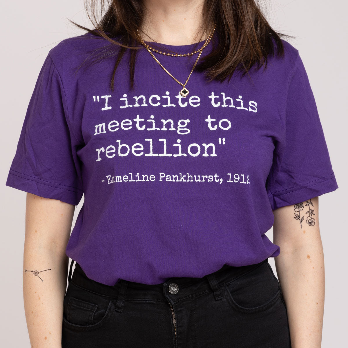 I Incite This Meeting To Rebellion T-Shirt-Feminist Apparel, Feminist Clothing, Feminist T Shirt, BC3001-The Spark Company