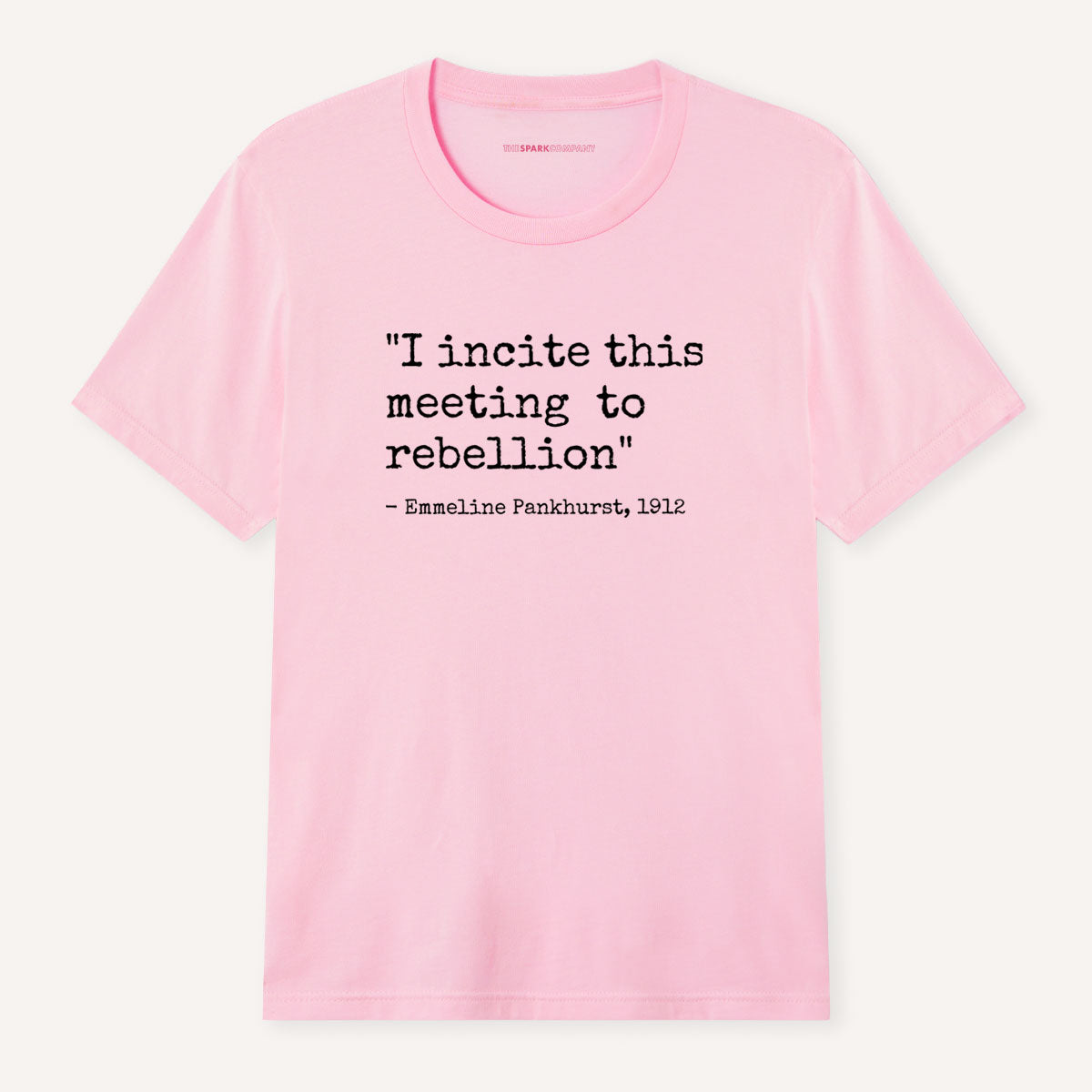 I Incite This Meeting To Rebellion T-Shirt-Feminist Apparel, Feminist Clothing, Feminist T Shirt, BC3001-The Spark Company