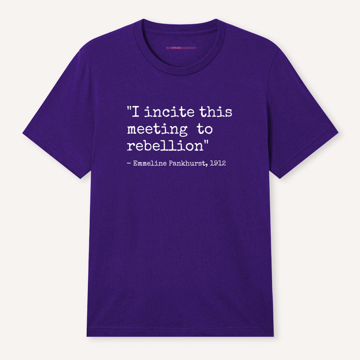I Incite This Meeting To Rebellion T-Shirt-Feminist Apparel, Feminist Clothing, Feminist T Shirt, BC3001-The Spark Company