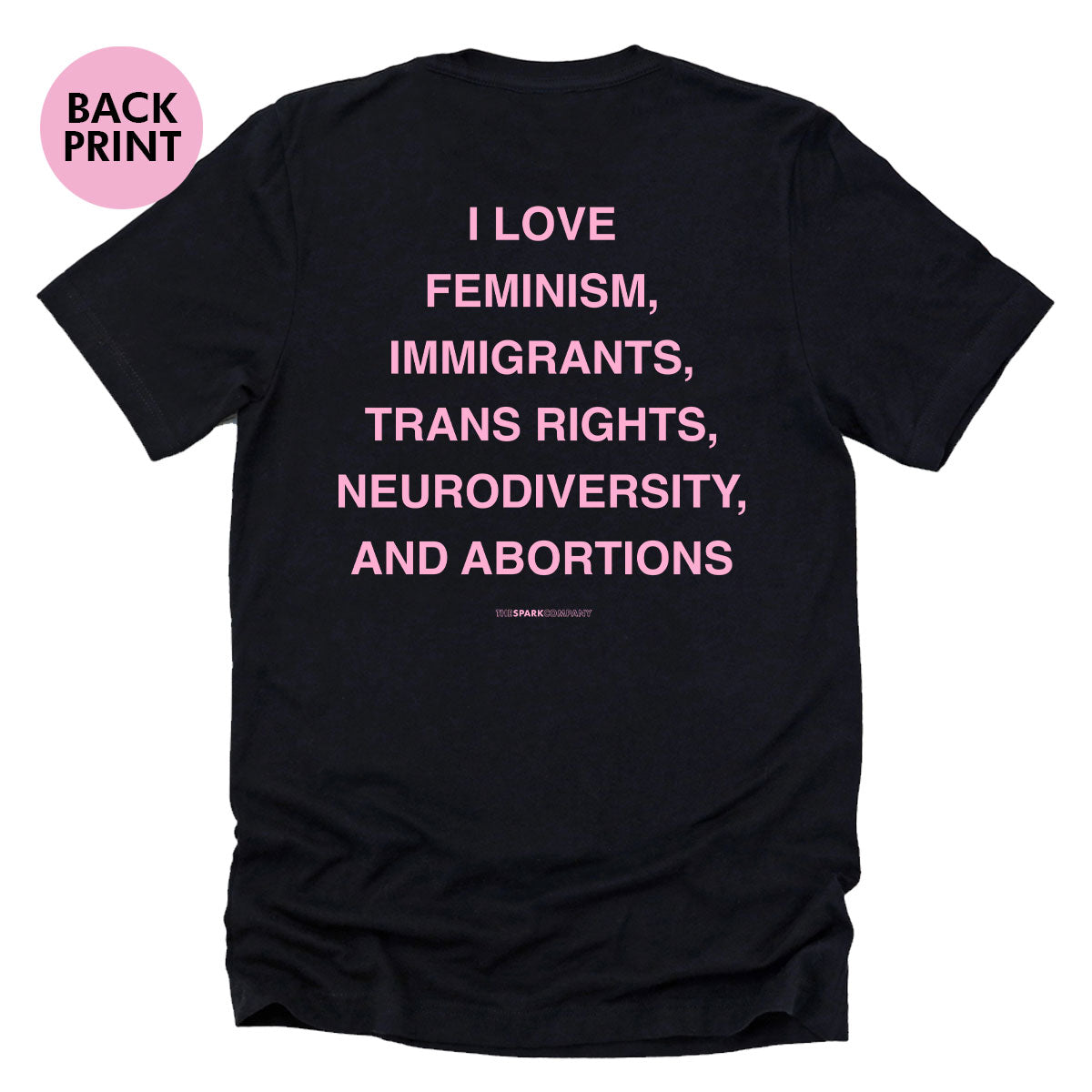 I Love Feminism T-Shirt-Feminist Apparel, Feminist Clothing, Feminist T Shirt, BC3001-The Spark Company