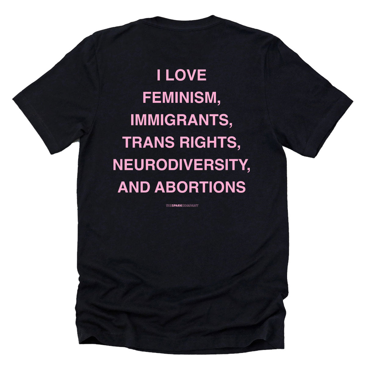 I Love Feminism T-Shirt-Feminist Apparel, Feminist Clothing, Feminist T Shirt, BC3001-The Spark Company