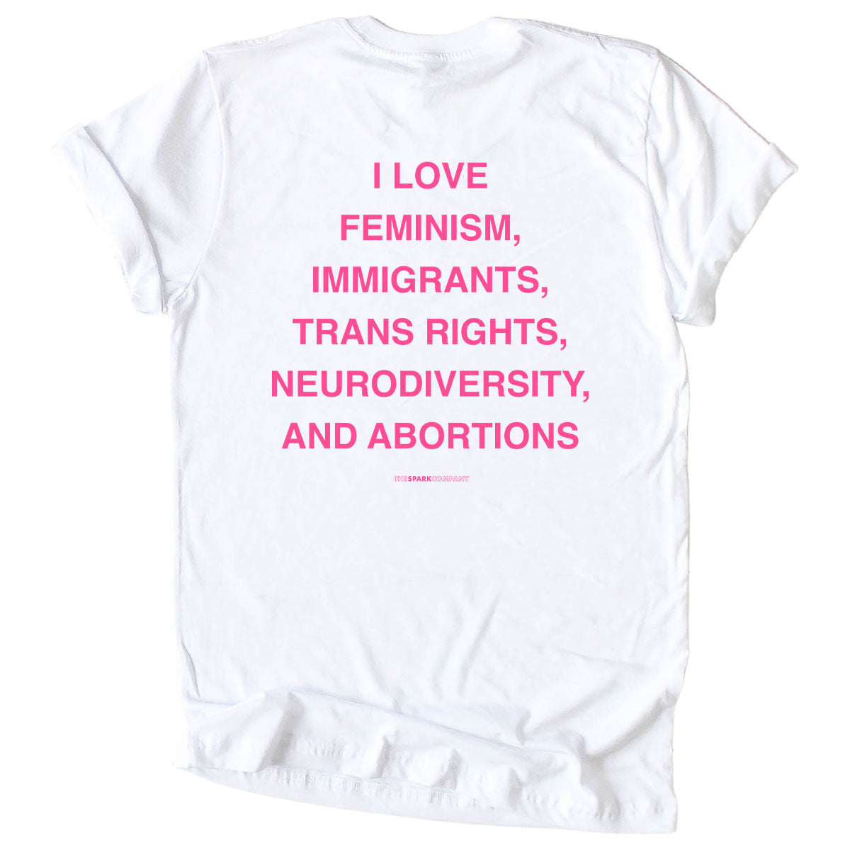 I Love Feminism T-Shirt-Feminist Apparel, Feminist Clothing, Feminist T Shirt, BC3001-The Spark Company
