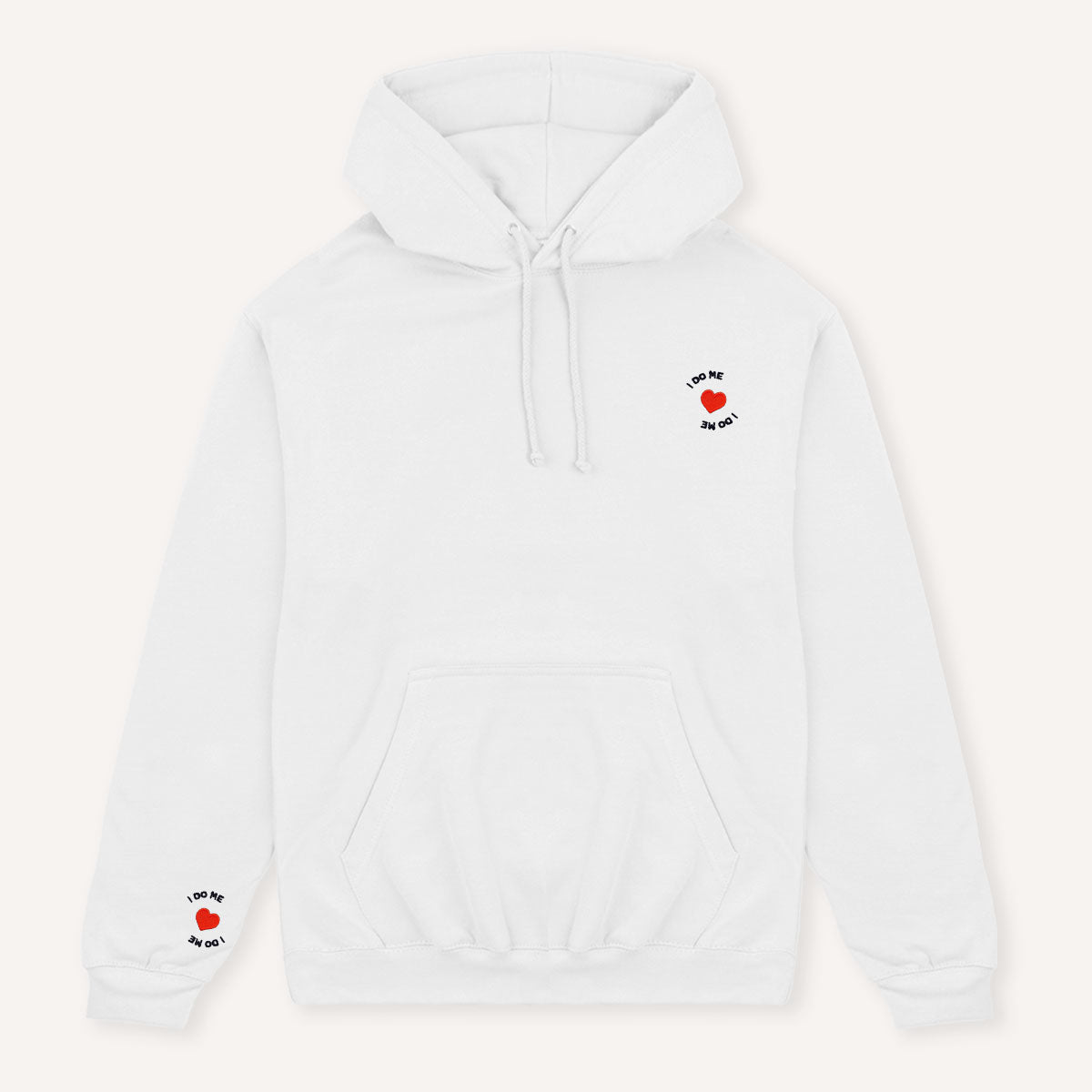 I do Me Tiny Embroidery Detail Hoodie-Feminist Apparel, Feminist Clothing, Feminist Hoodie, JH001-The Spark Company