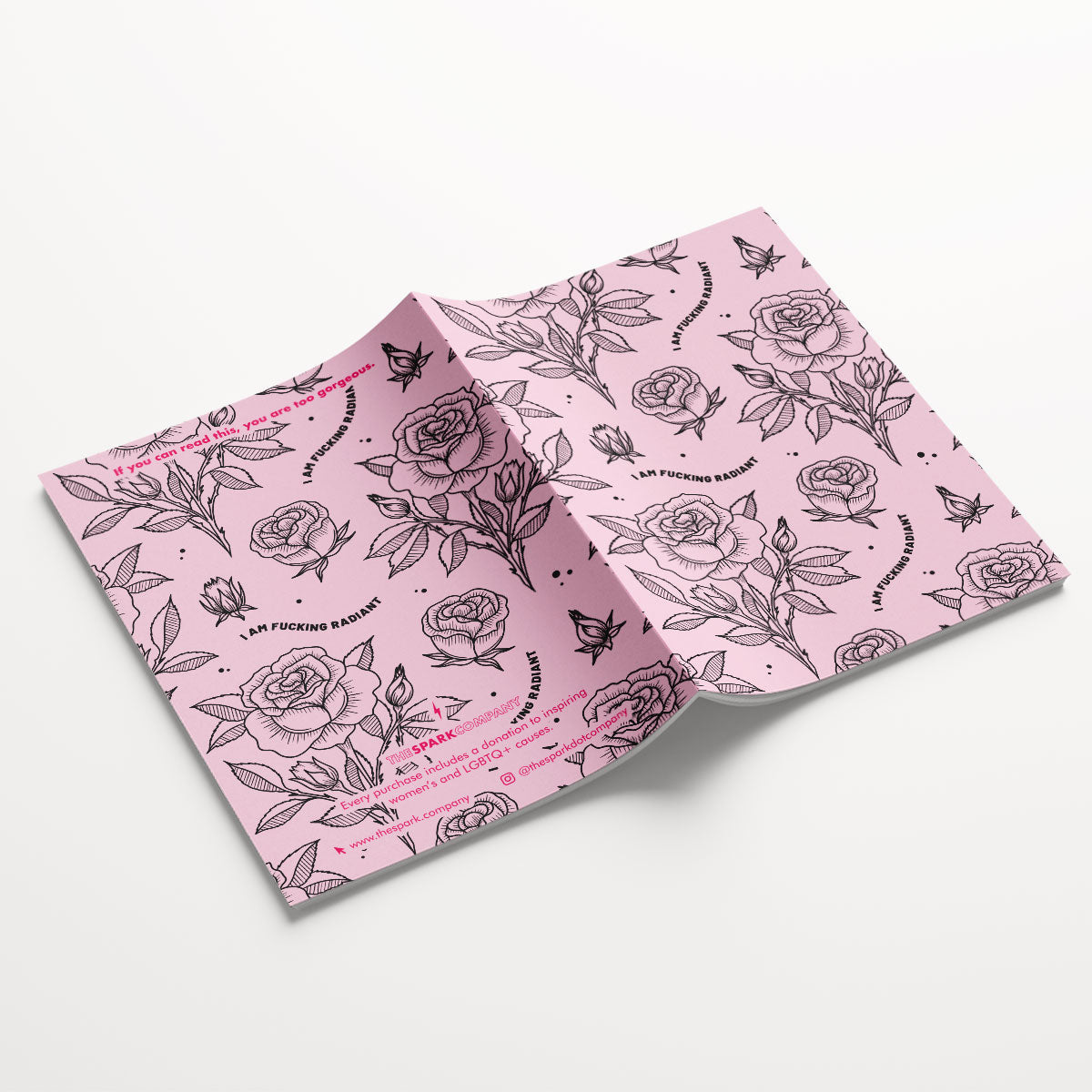 Illustrated Prints Notebooks (3 Pack)-Feminist Apparel, Feminist Gift, Feminist Notebook-The Spark Company