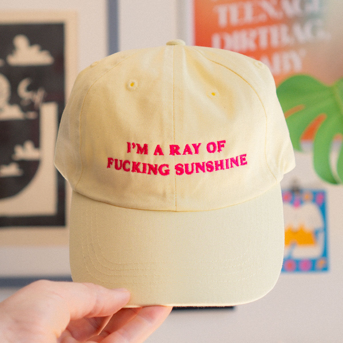 I'm A Ray Of F*cking Sunshine Slogan Cap-Feminist Apparel, Feminist Gift, Slogan Cap, BC653-The Spark Company