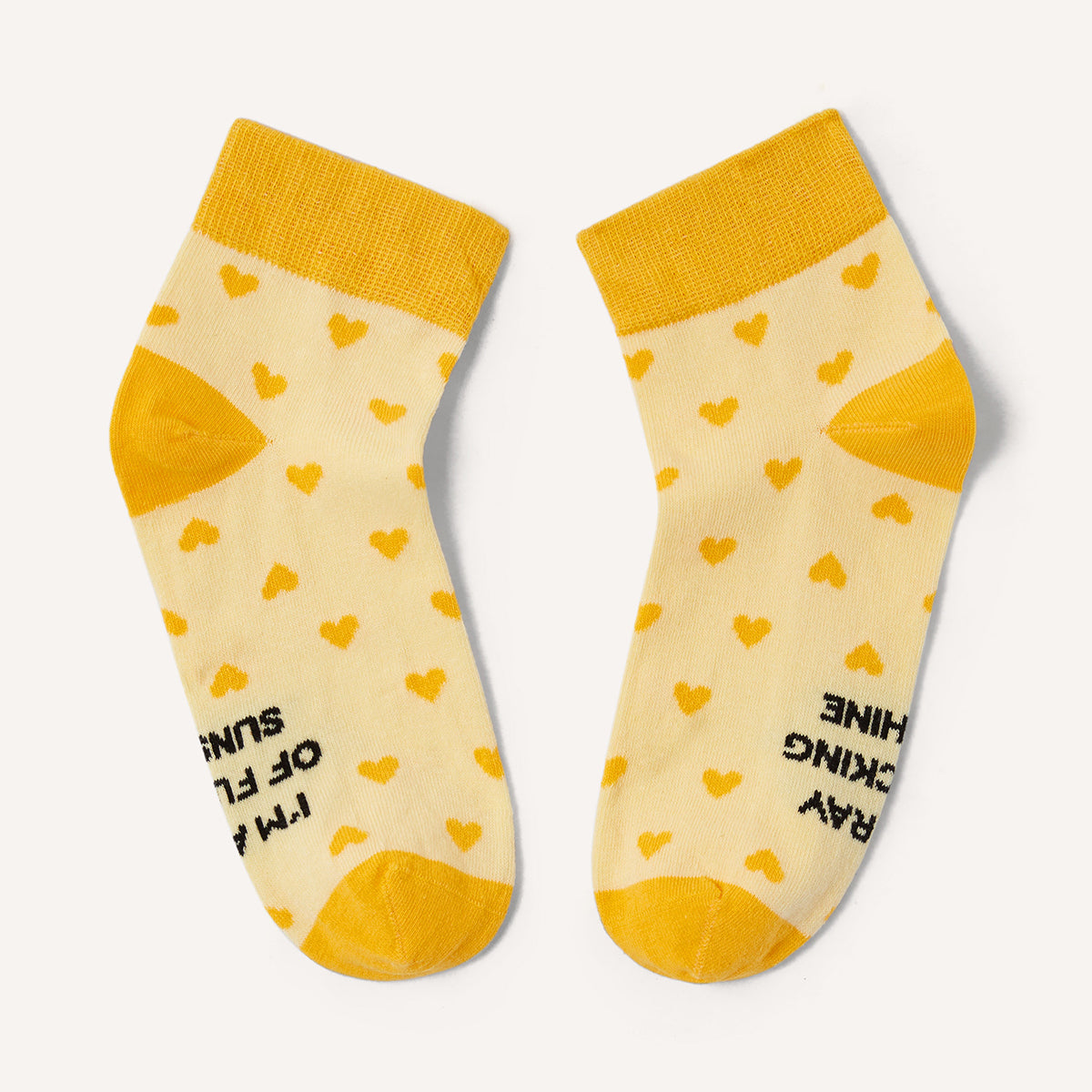I'm A Ray Of F*cking Sunshine Socks-Feminist Apparel, Feminist Clothing, Feminist Socks-The Spark Company