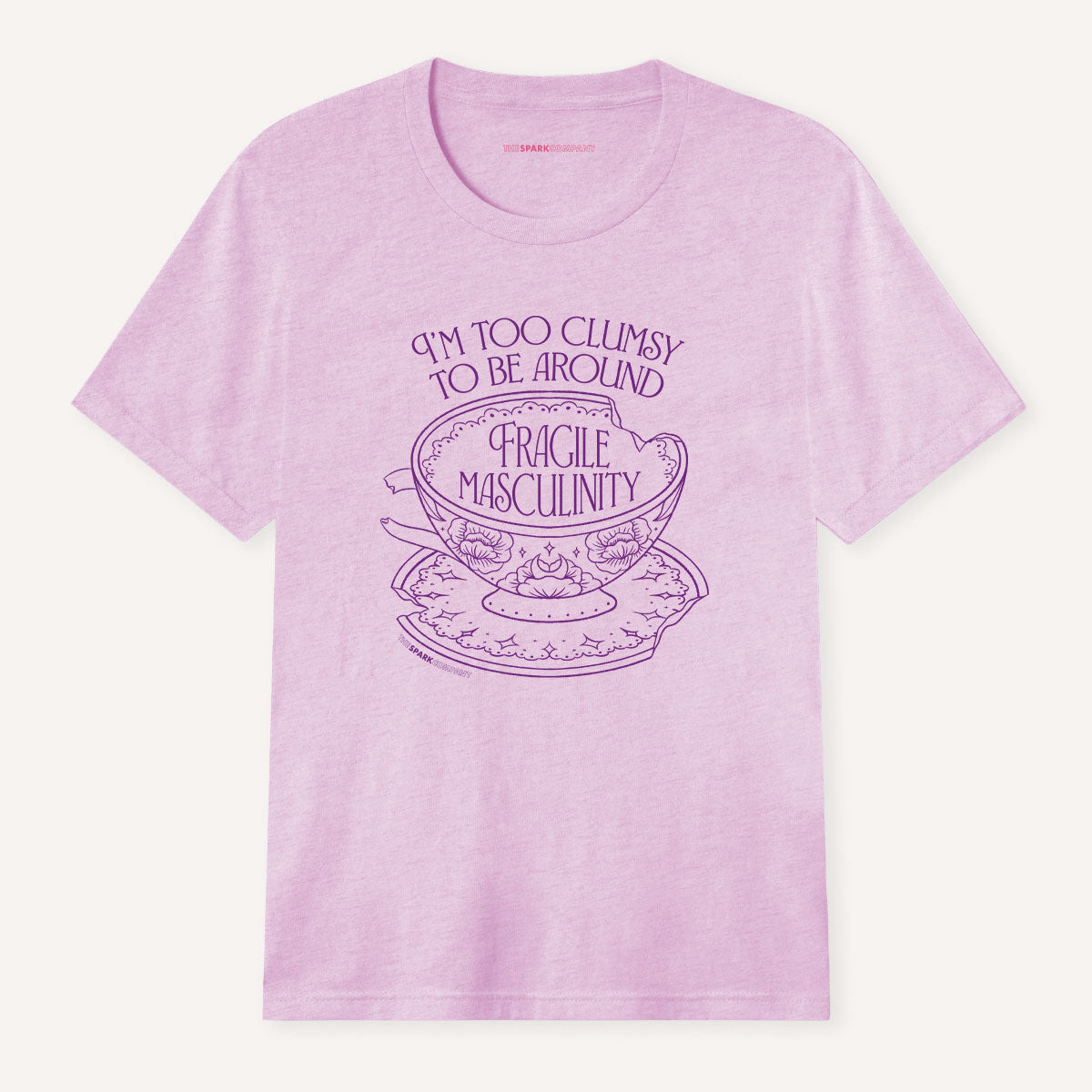 I'm Too Clumsy To Be Around Fragile Masculinity T-Shirt-Feminist Apparel, Feminist Clothing, Feminist T Shirt, BC3001-The Spark Company