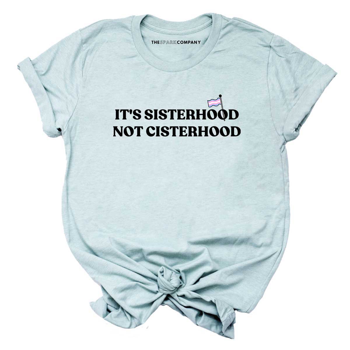 It's Sisterhood Not Cisterhood T-Shirt-Feminist Apparel, Feminist Clothing, Feminist T Shirt, BC3001-The Spark Company