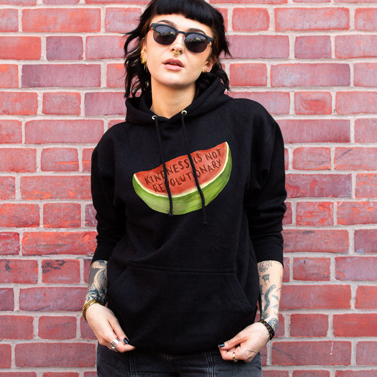Kindness Is Not Revolutionary Hoodie-Feminist Apparel, Feminist Clothing, Feminist Hoodie, JH001-The Spark Company