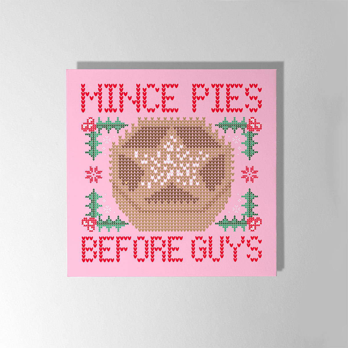 Knitted Feminist Christmas Cards (5 Pack)-Feminist Apparel, Feminist Gift, Feminist Christmas Cards-The Spark Company