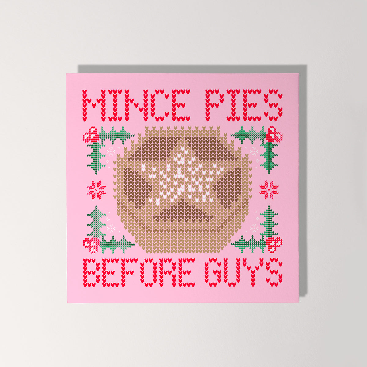 Knitted Feminist Christmas Cards (5 Pack)-Feminist Apparel, Feminist Gift, Feminist Christmas Cards-The Spark Company