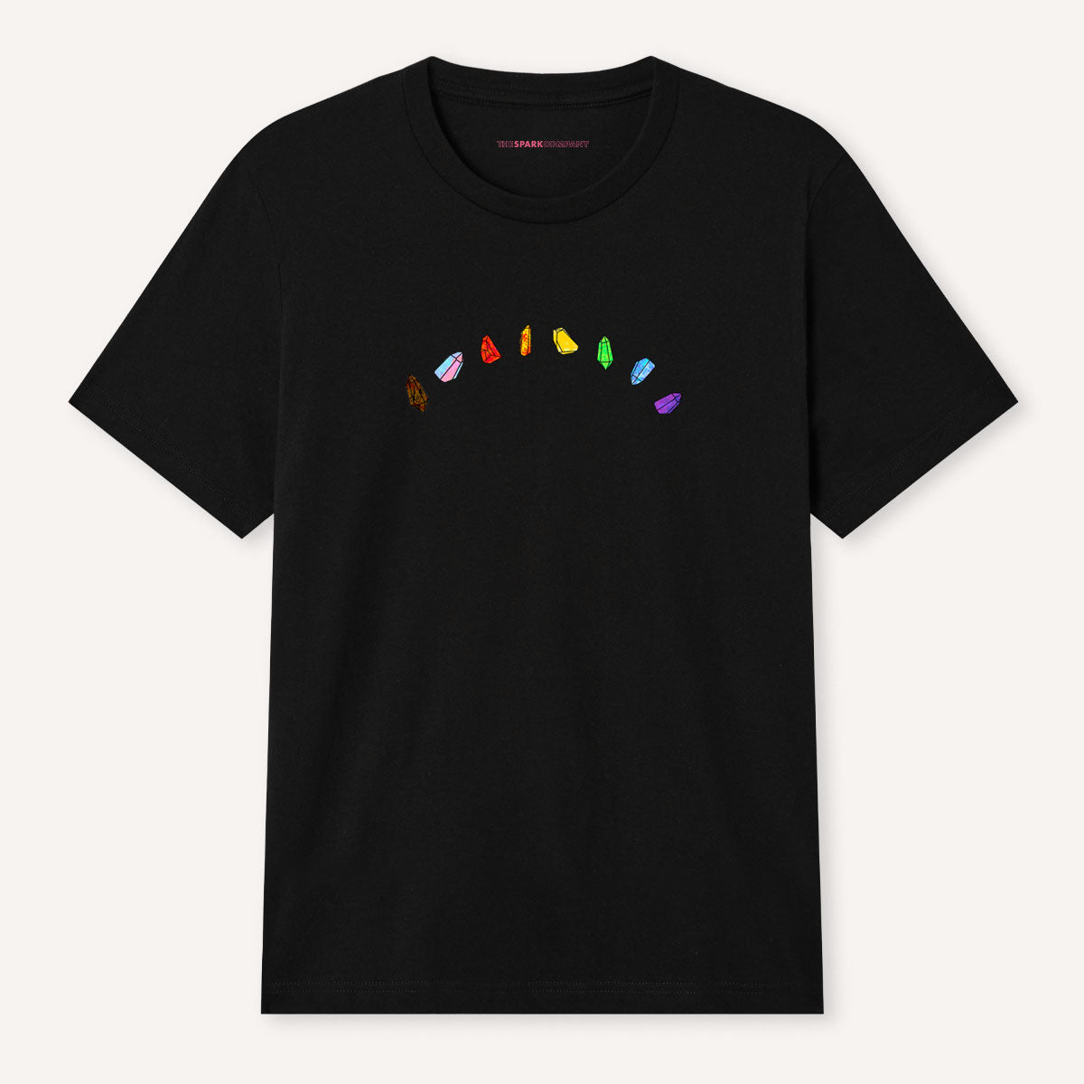 LGBTQ+ Crystals T-Shirt-LGBT Apparel, LGBT Clothing, LGBT T Shirt, BC3001-The Spark Company