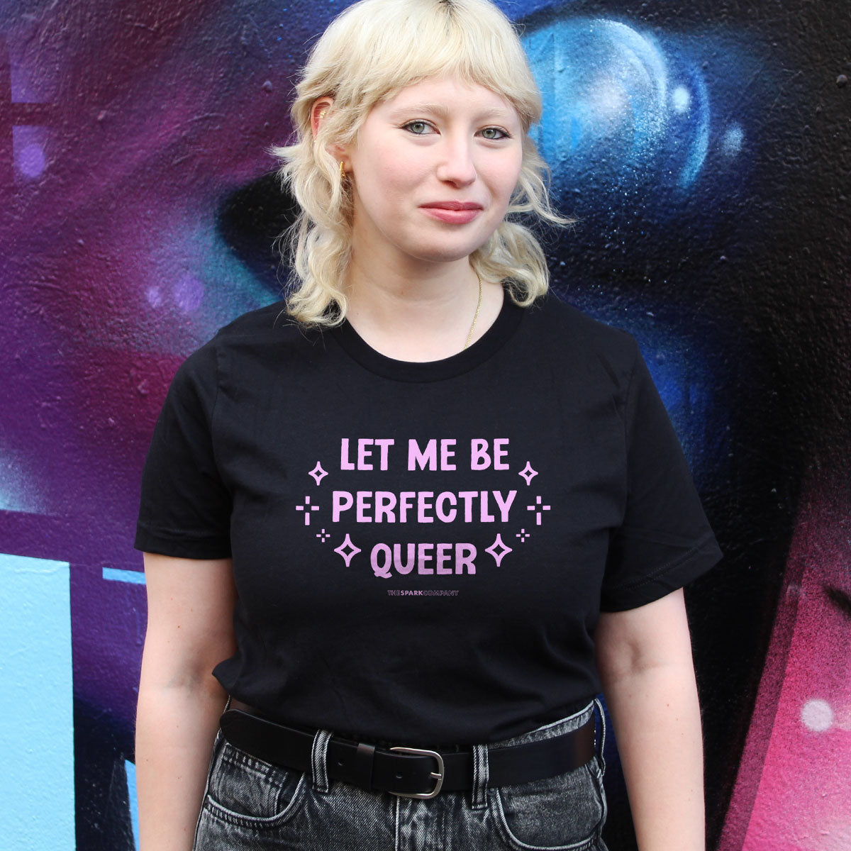 Let Me Be Perfectly Queer T-Shirt-LGBT Apparel, LGBT Clothing, LGBT T Shirt, BC3001-The Spark Company