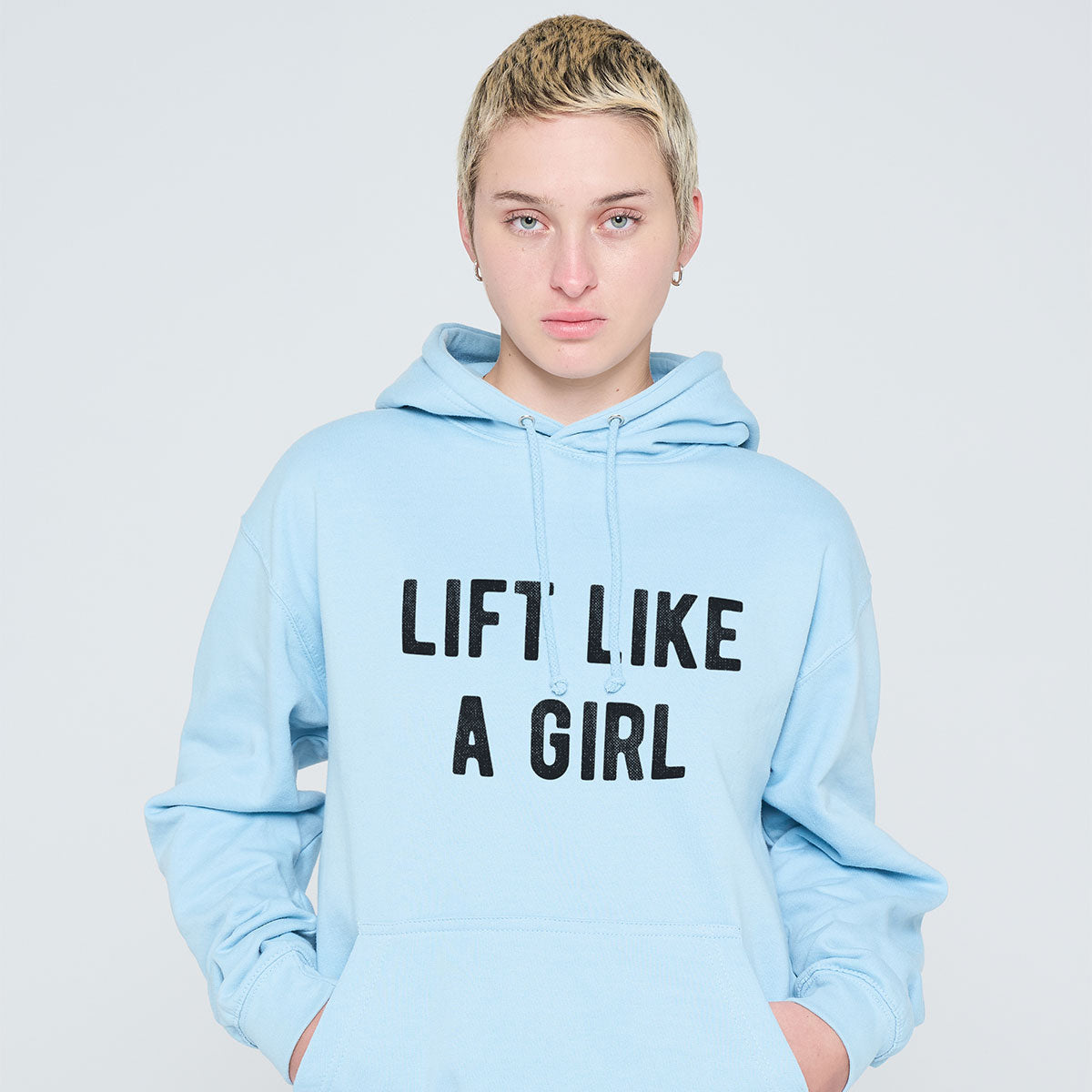 Lift Like A Girl Hoodie-Feminist Apparel, Feminist Clothing, Feminist Hoodie, JH001-The Spark Company