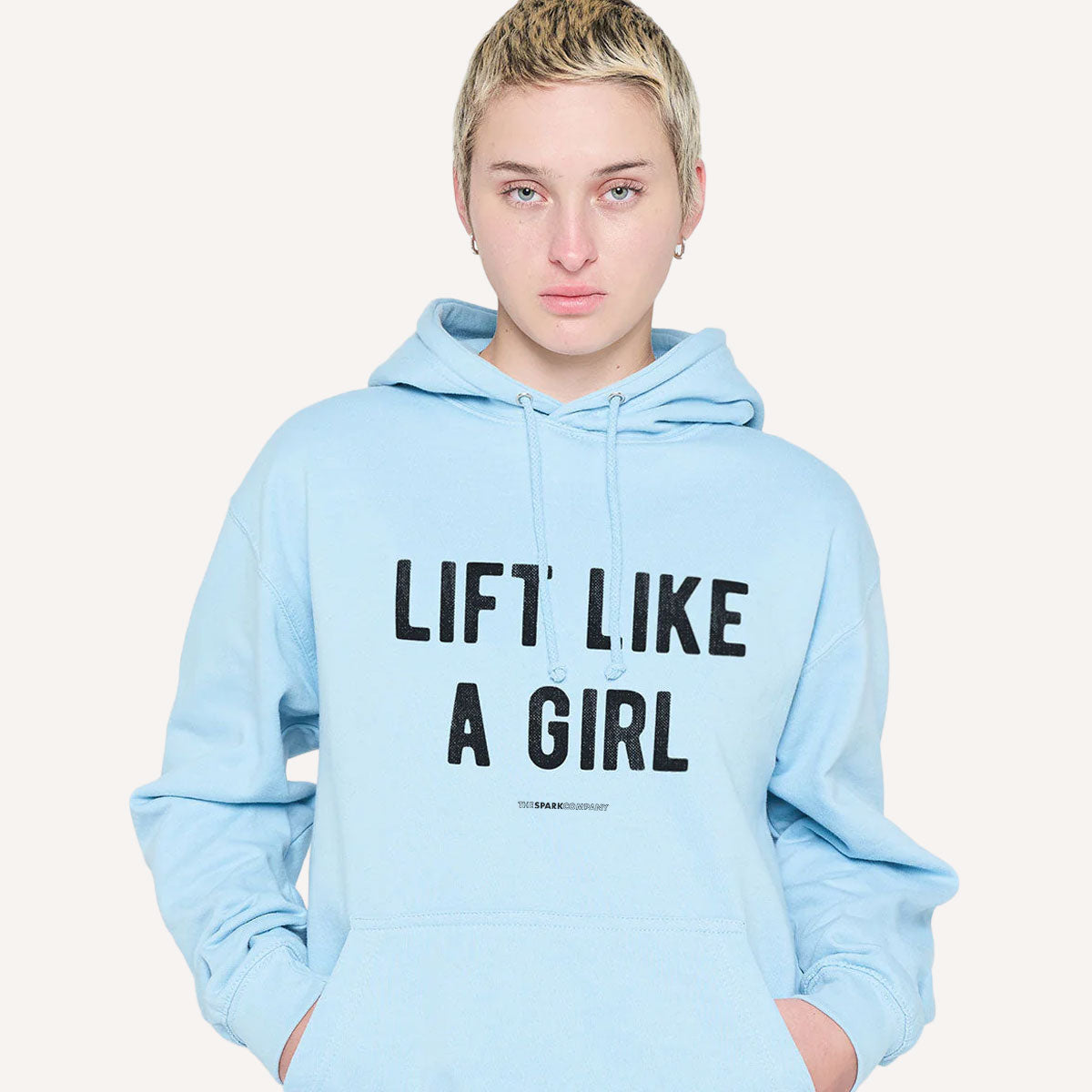 Lift Like A Girl Hoodie-Feminist Apparel, Feminist Clothing, Feminist Hoodie, JH001-The Spark Company