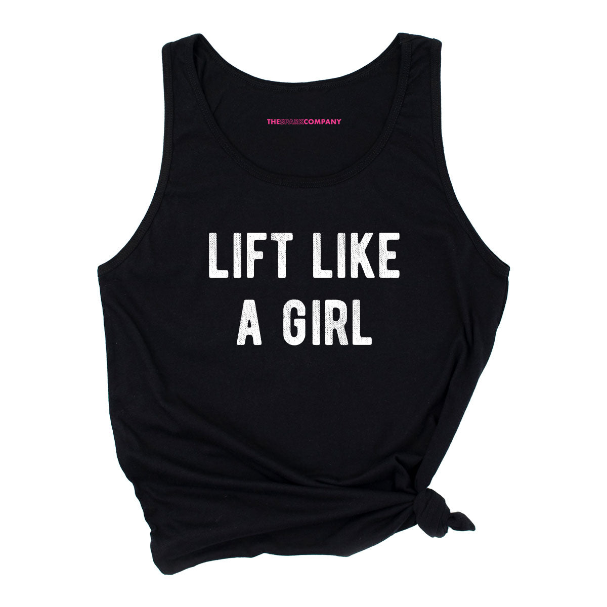 Lift Like A Girl Tank Top-Feminist Apparel, Feminist Clothing, Feminist Tank, 03980-The Spark Company