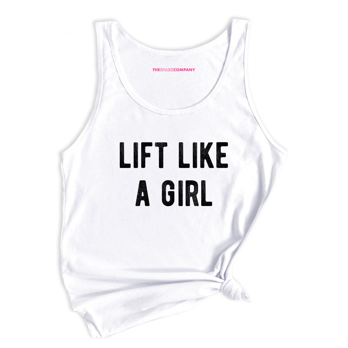Lift Like A Girl Tank Top-Feminist Apparel, Feminist Clothing, Feminist Tank, 03980-The Spark Company