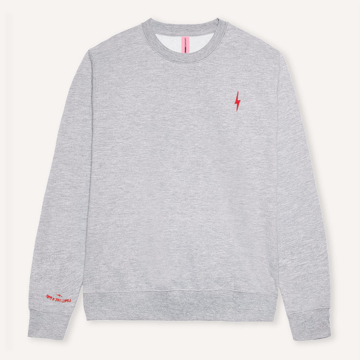 Lightning Embroidery Detail Sweatshirt-Feminist Apparel, Feminist Clothing, Feminist Sweatshirt, JH037-The Spark Company