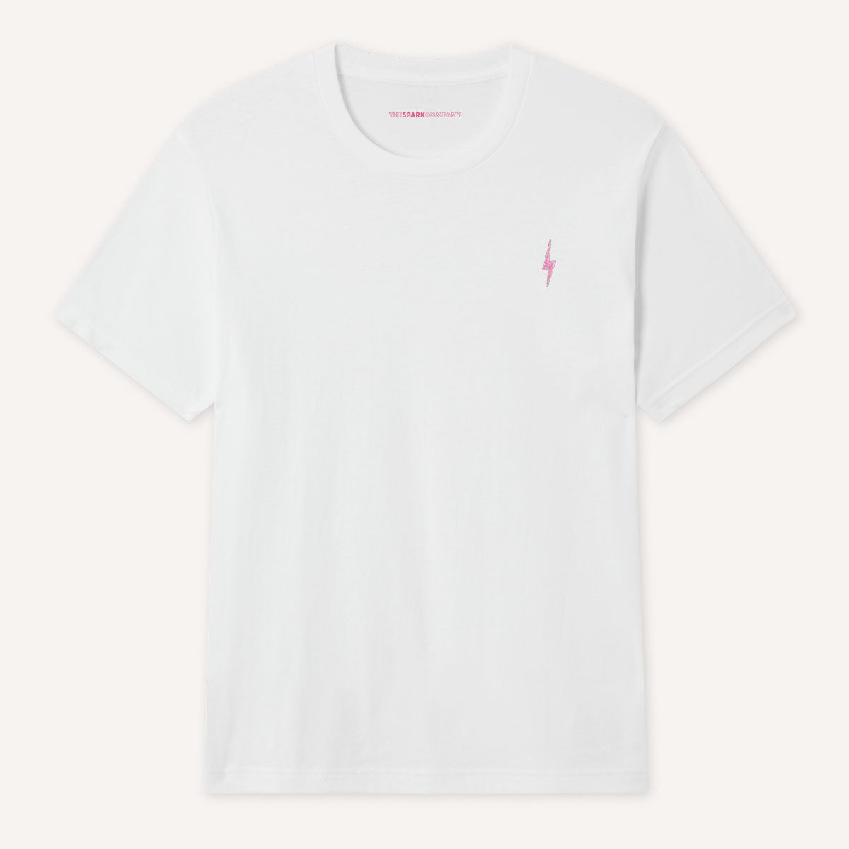 Lightning Embroidery Detail T-Shirt-Feminist Apparel, Feminist Clothing, Feminist T Shirt, BC3001-The Spark Company